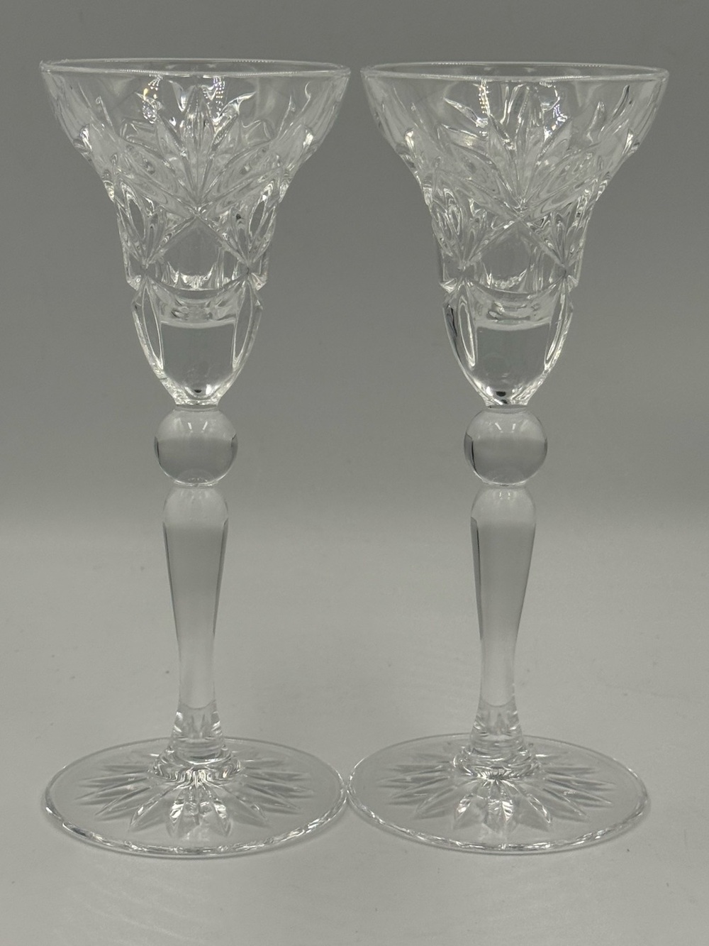 Vintage Cristal D’Arques - Durand “Mystique” 24% Lead Crystal Candle Holders